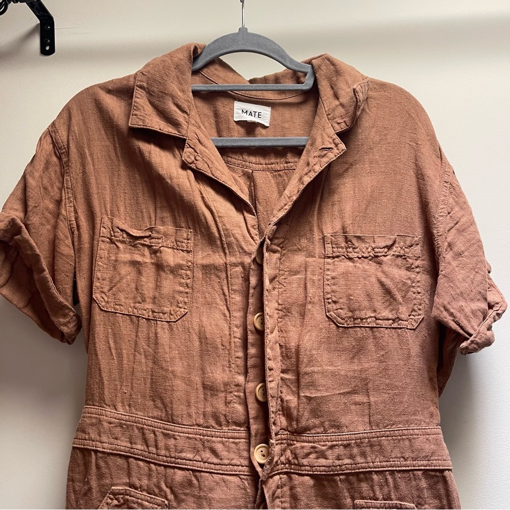 MATE the label short sleeve line romper - Picture 2 of 7